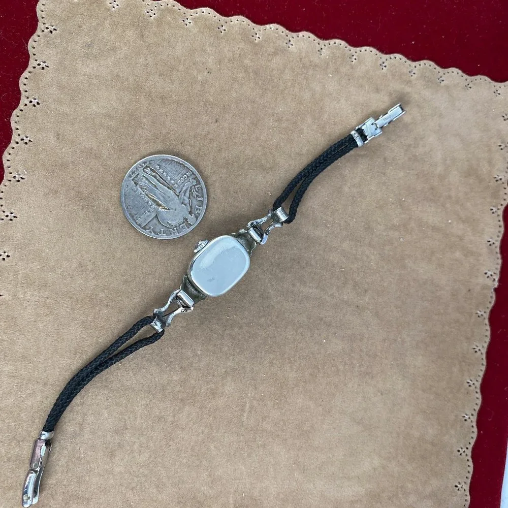 Vintage Elegant 1930s Bucherer Ladies Swiss Made Marcasite Watch .800 Silve